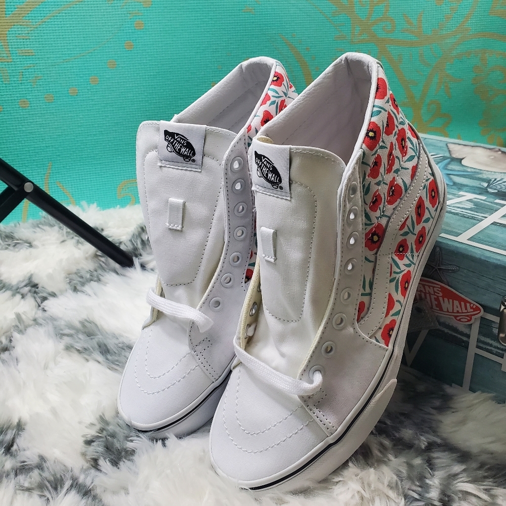 Vans Sk8-HI Flowers 💐😍♥ (cl) - Picture 4 of 14